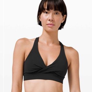Lululemon Sweet Awakenings Bra *Light Support, B/C Cup Black EUC